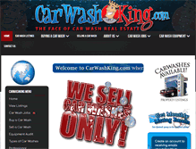 Tablet Screenshot of carwashking.com